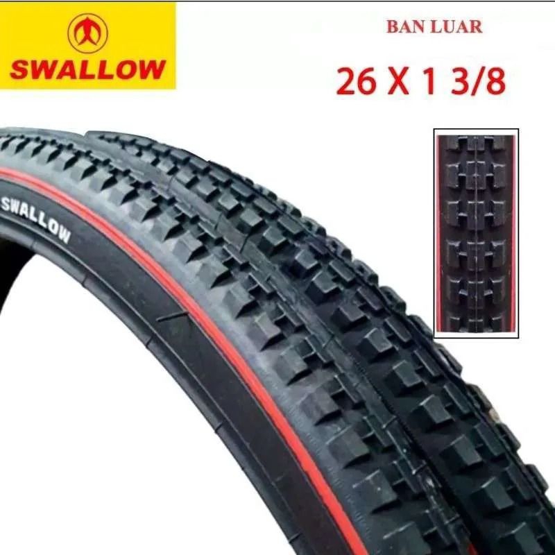 ban luar sepeda 26 x 1 3/8 swallow | ban luar sepeda onthel swallow