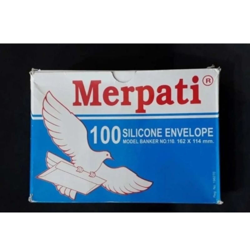 

(100) pcs amplop merpati 110 /90 putih