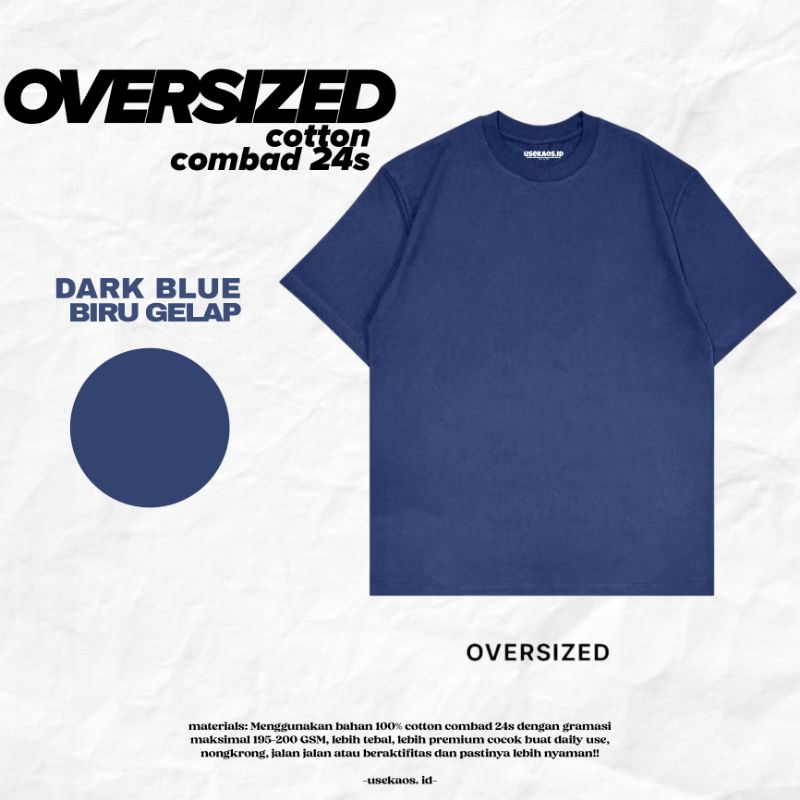 KAOS POLOS OVERSIZE UNISEX COTTON COMBED 24S PREMIUM OVERSIZED TSHIRT T-shirt Oversized  Unisex Pria