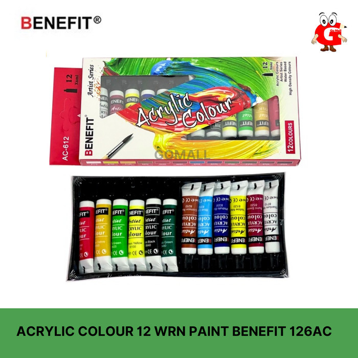 

BENEFIT acrylic color/cat acrylic/ akrilik 12clr x 6ML