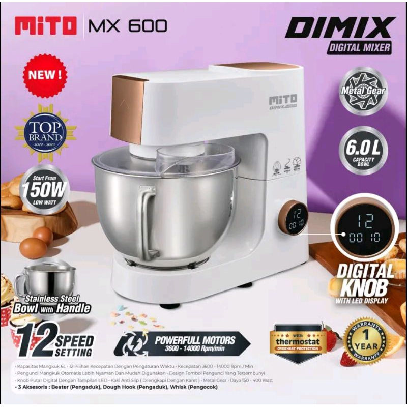 Mito Standing Mixer DIMIX MX600 MX-600 MX 600 DIMIX GARANSI RESMI