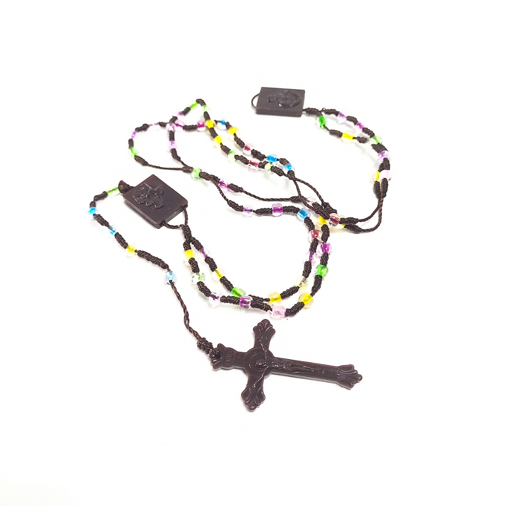 Aksesoris Kalung Rosario Tali Skapulir Mote Warna Warni / Kalung Rosario Tali Skapulir