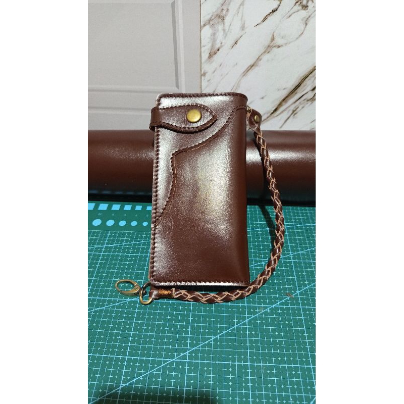Dompet kulit panjang pria/Dompet kulit bikers/long wallet leather