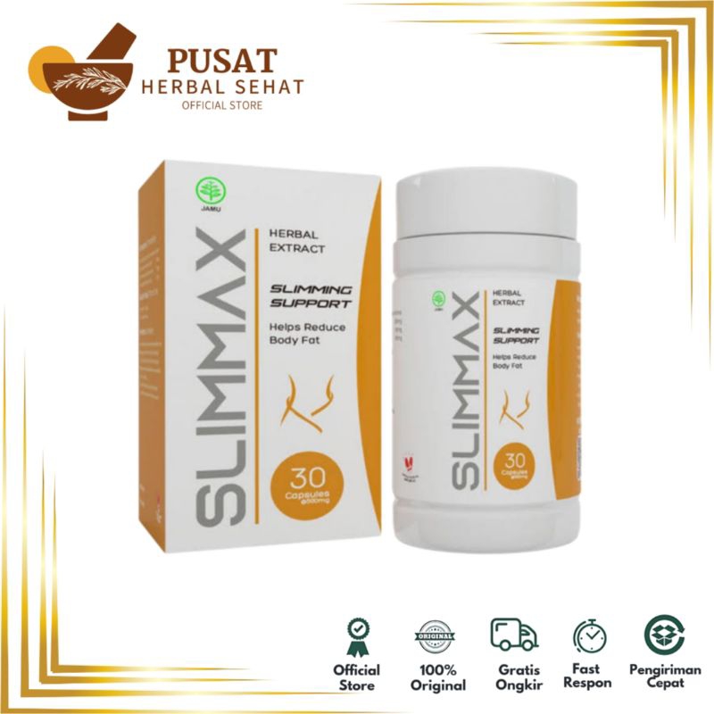 SLIMMAX Asli Turunkan Berat Badan Obat Pelangsing SlimMax Aman 100% Herbal BPOM