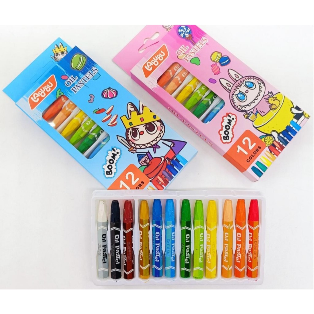 

CRAYON 12 warna FANCY karakter lucu/krayon murah/oil pastels