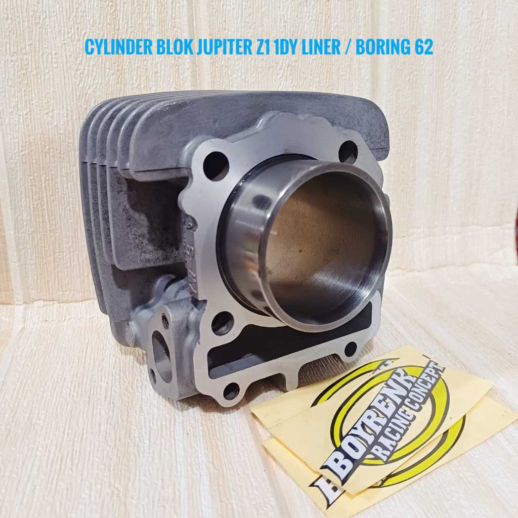 CYLINDER BLOK / BLOK SEHER JUPITER Z1 1DY DIAMETER LUAR BORING 62 BORE UP- BOYRENK RACING CONCEPT