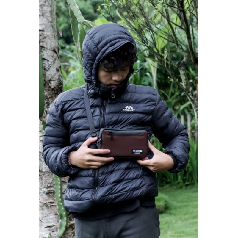 MUCCAS Clutch Bag-Slingbag Anti Air Dan Bara / Tas selempang kecil pria / cluth pria wanita