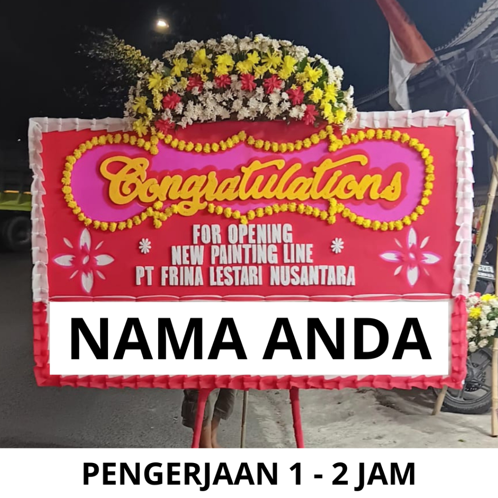 Karangan Bunga Papan Ucapan Selamat Sukses Congratulations Grand Opening Bekasi