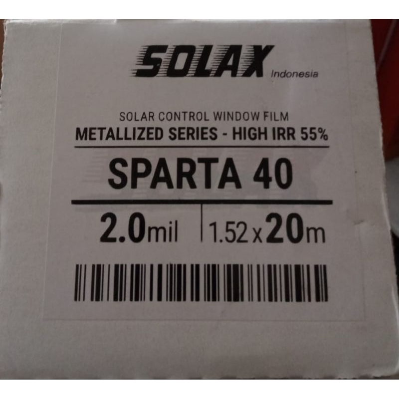 KACA FILM SILVER/CHROME/KTT MERK SOLAX 40%
