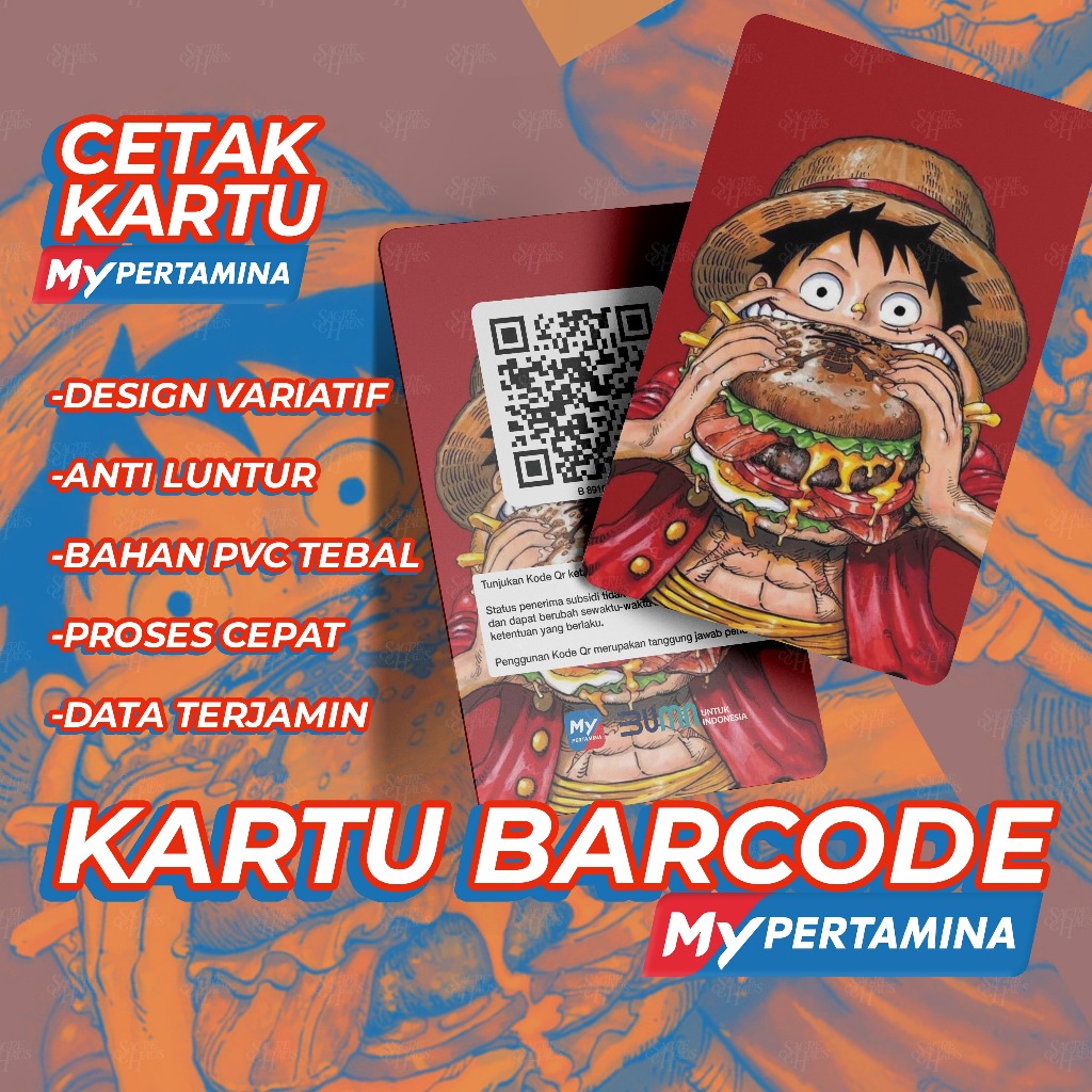 

KARTU BARCODE PERTAMINA BIKIN KARTU MYPERTAMINA BIKIN KARTU ISI BENSIN ID CARD PVC LF