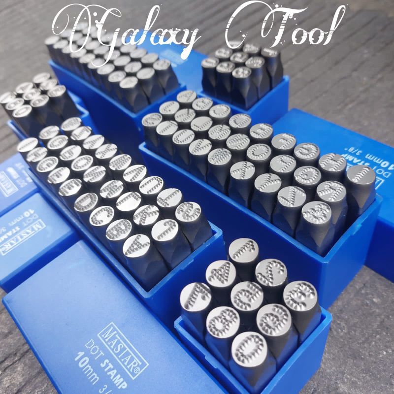 

Mastar ketok hurup angka Bintik 10 mm 8 mm 5 mm Stamp punch Letter masus Made In Germany