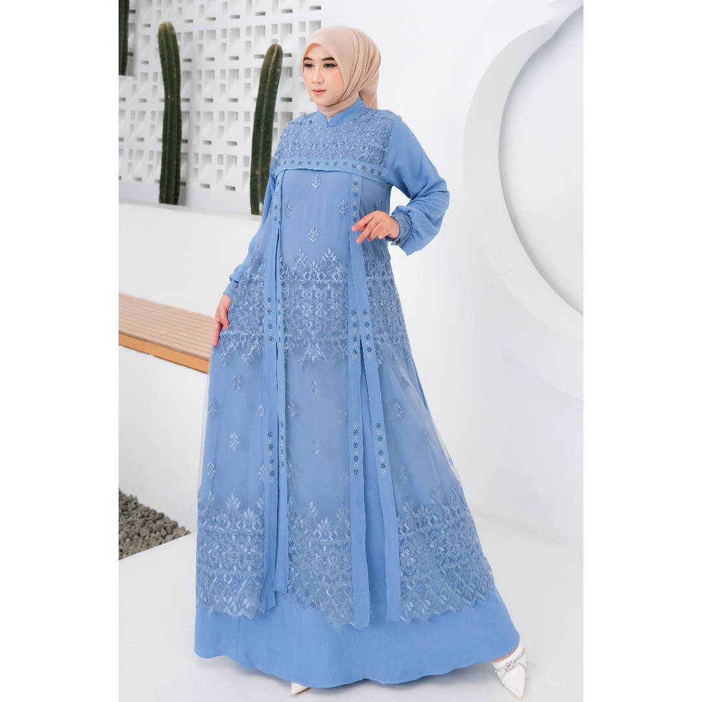 Gamis Murah Dress Mewah Muslimah Panjang Busana Gamis Jumbo Kekinian Gamis Abaya Lebaran 2026 Cantik