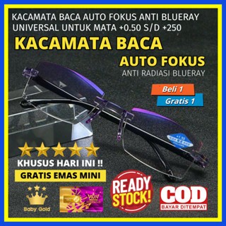 Kacamata Baca Plus Auto Fokus Anti Radiasi Blueray Kaca Mata Pria Dan Wanita