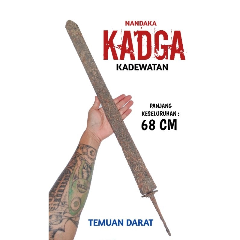 Original Nandaka Kadga temuan darat Kondisi Kotor