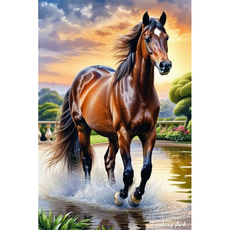 hiasan dingding poster jumbo ready kuda02 terkini