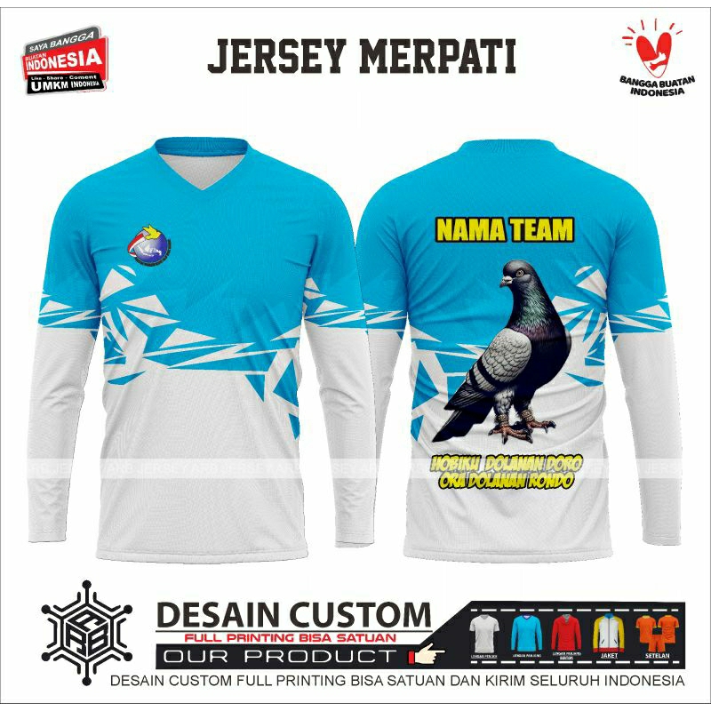 Jersey merpati balap