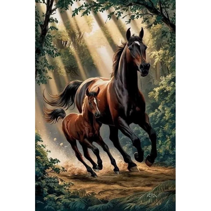 hiasan dingding poster jumbo ready kuda10 terbaru