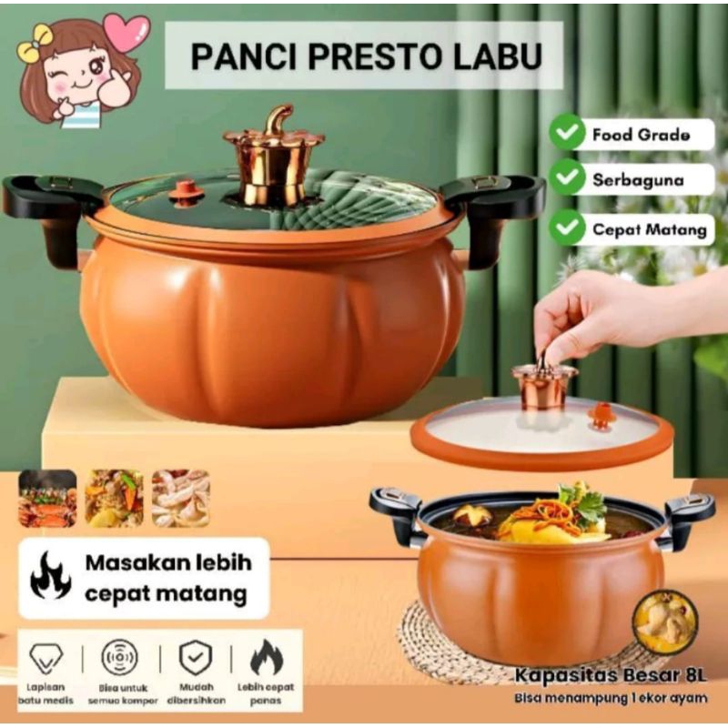 Panci Presto Labu 8 Liter