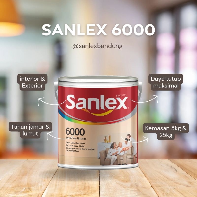Cat Tembok Putih Sanlex 6000 5kg