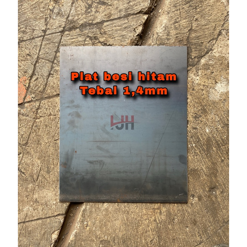Plat besi hitam tebal 1,4mm plat eser plate polos SR13