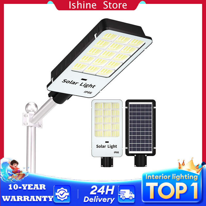 Garansi 10 tahun Lampu Tenaga Surya Jalan Matahari Lampu Jalan remote control panel surya outdoor