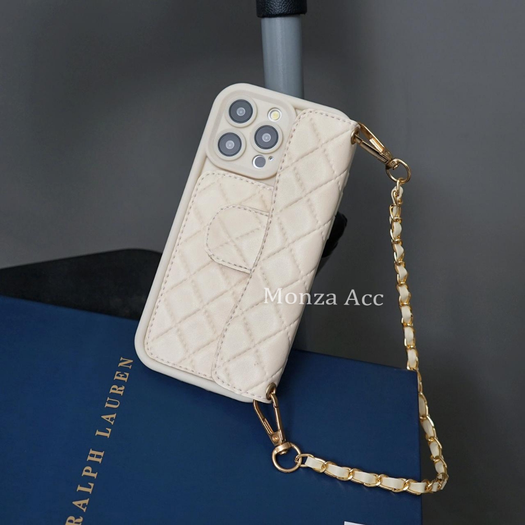 Case Dompet Tali Rantai Untuk Xiaomi Redmi A3 Note 13 4G 13C 12C 10C Note 9 Note 8 9C 9A 9T 7 - PRK