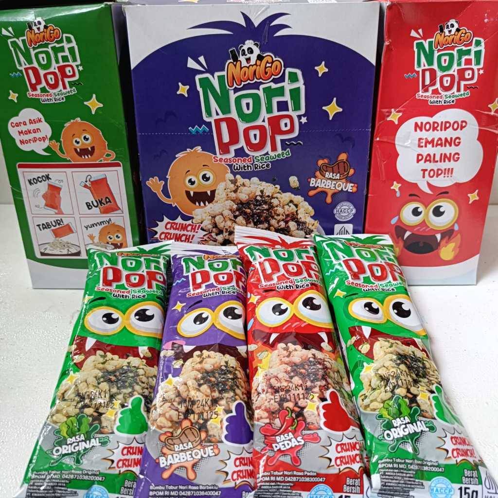 

SNACK KEKINIAN NORIGO POP 1 DUS - 3 VARIANT RASA ( isi 5 box )