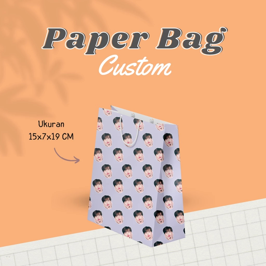 PAPER BAG KECIL CUSTOM Foto Sendiri - Free Edit - Kertas Tebal Hasil Glossy