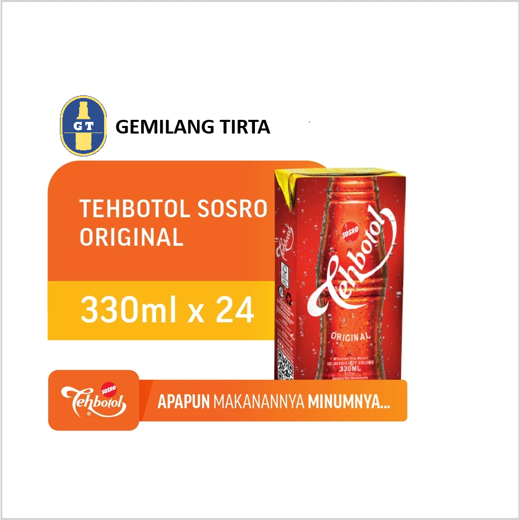 

TEH BOTOL SOSRO 330ML Tetra/Kotak KARTON - isi 24 MURAHHH