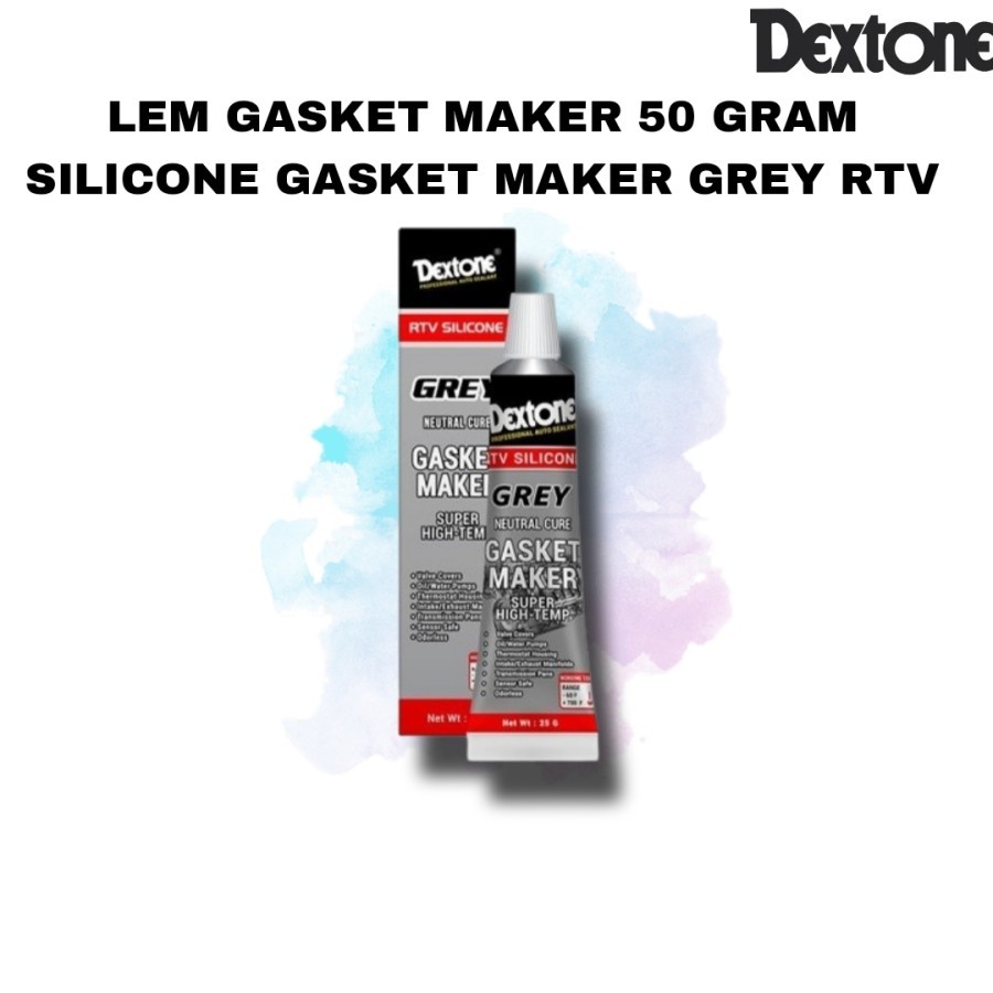 Lem DEXTONE Gasket Maker 50 Gram Silicone Gasket Maker Grey RTV