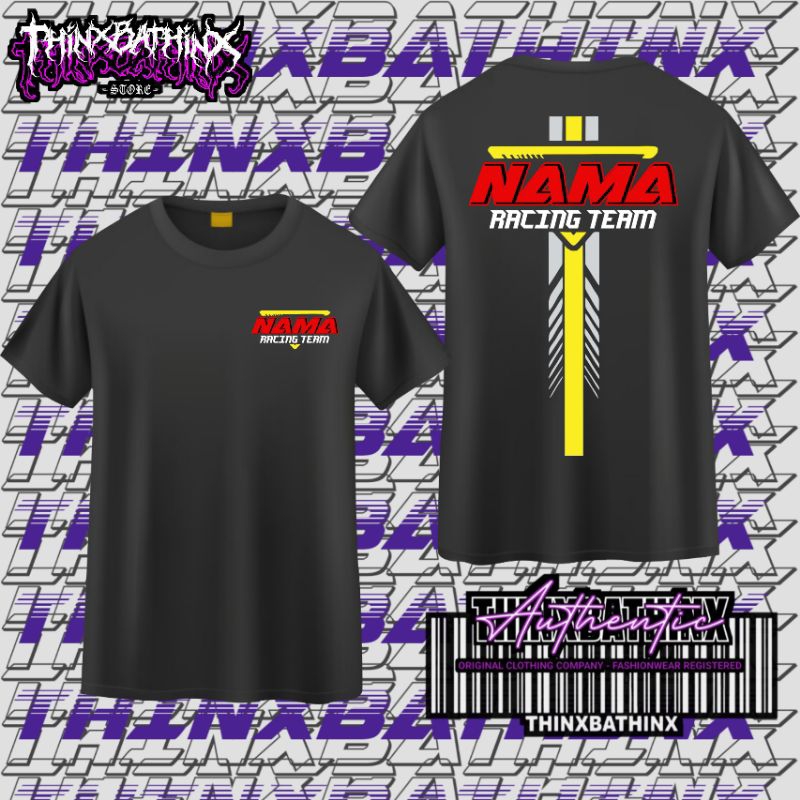 Custom kaos racing nama & bengkel kalian.