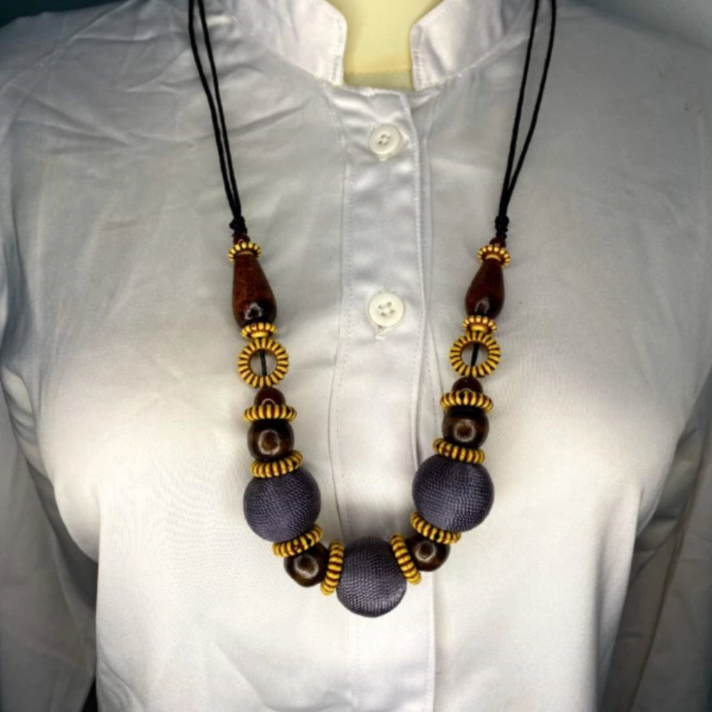 KALUNG ETNIK JILBAB ACCESORIES ASESORIS kebaya cantik UNIK TRADISIONAL KAYU CANTIK Aksesoris CRAFT K