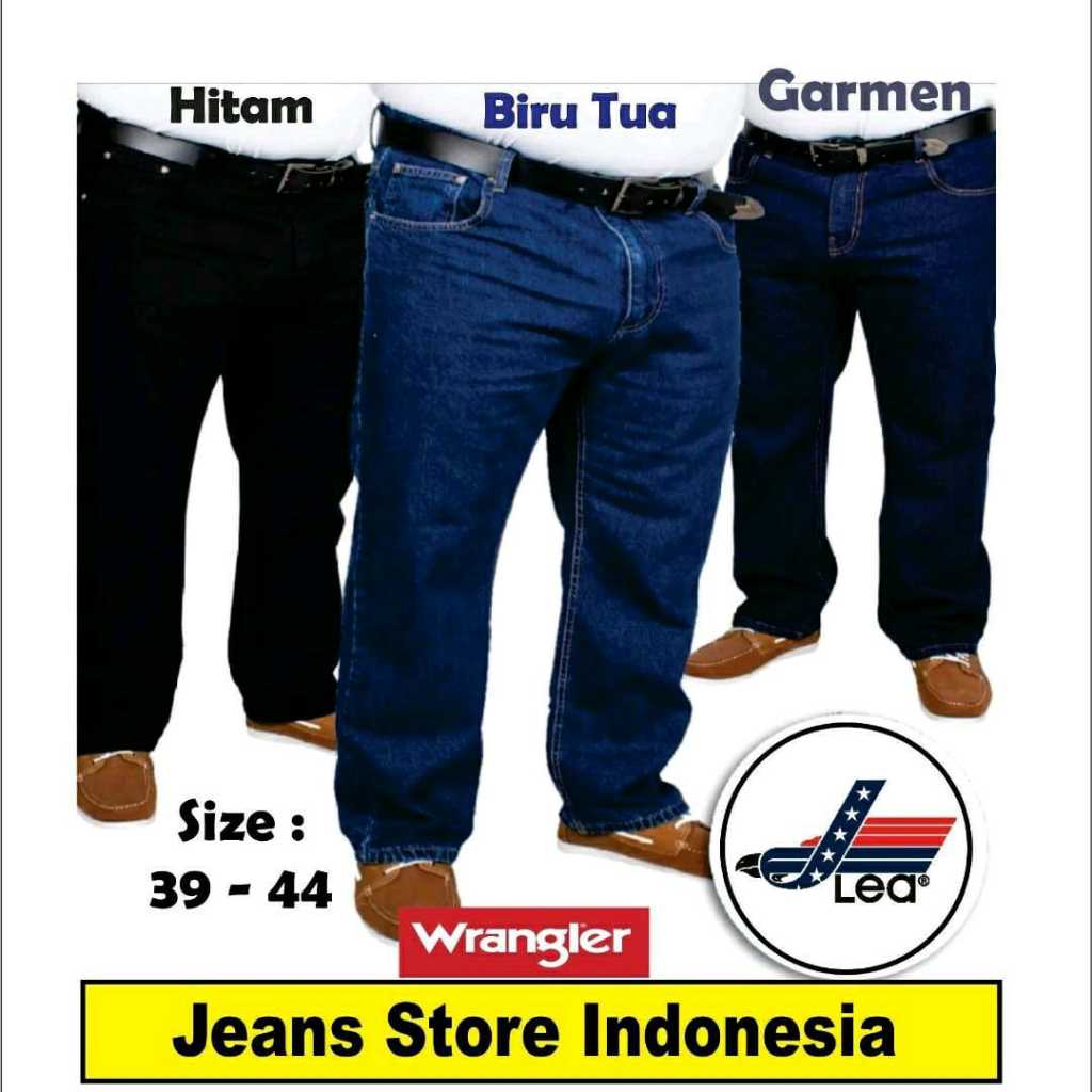 CELANA JEANS BIG SIZE | JEANS JUMBO | JEANS LEA 606 | JEANS WRANGLER danLEA 606 PRIA