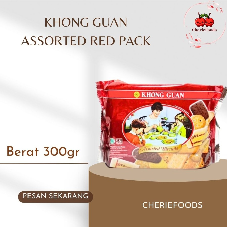 

Khong Guan Biskuit Red Assorted Pack - 300gram