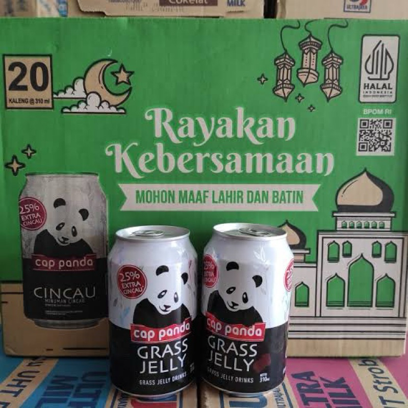 

1 DUS MINUMAN KALENG CINCAU CAP PANDA 310 ML | 1 KARTON | 1 KRAT CINCAU CAP PANDA