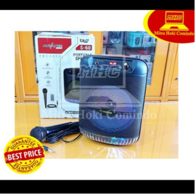 SPEAKER ADVANCE S-60 BLUETOOTH + MIC CABLE KAROKE S60