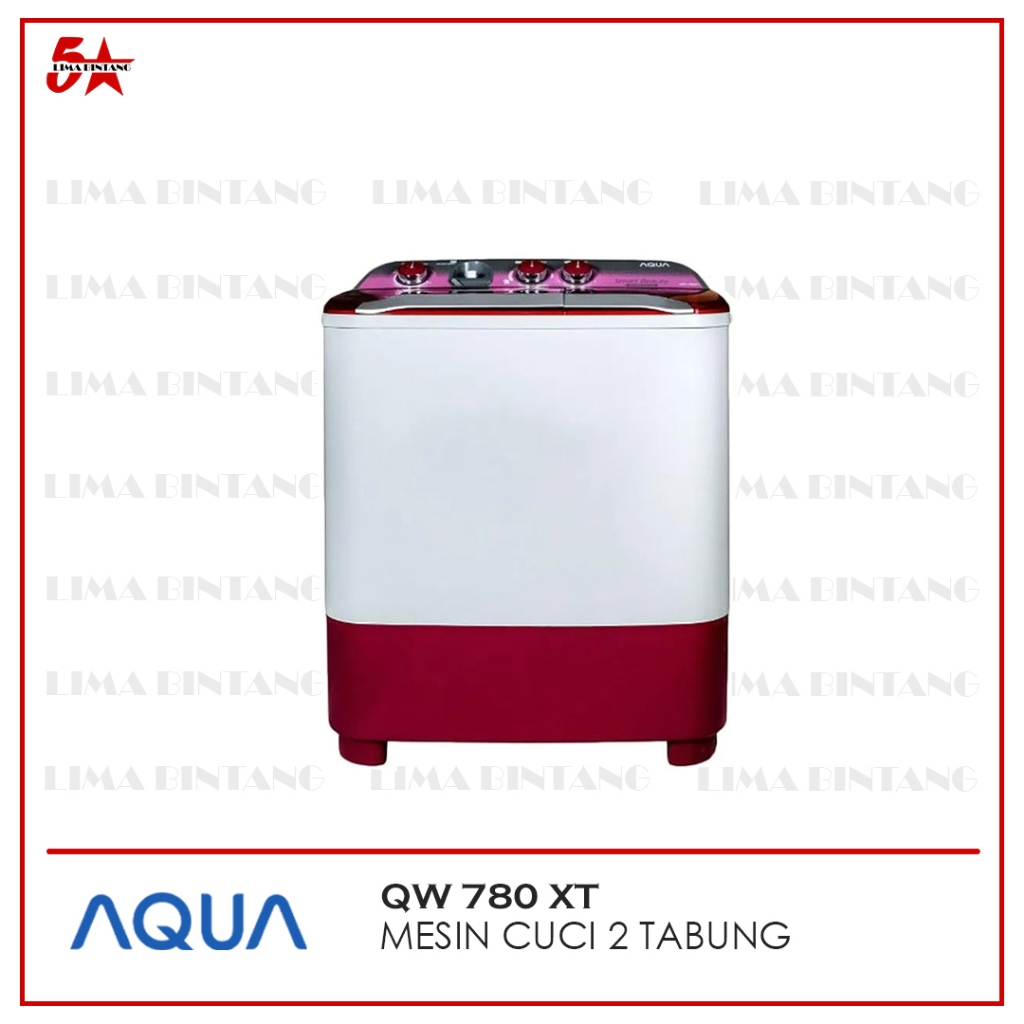 MESIN CUCI 2 TABUNG TWIN TUB 7 KG AQUA QW 780XT QW-780XT QW 780 XT
