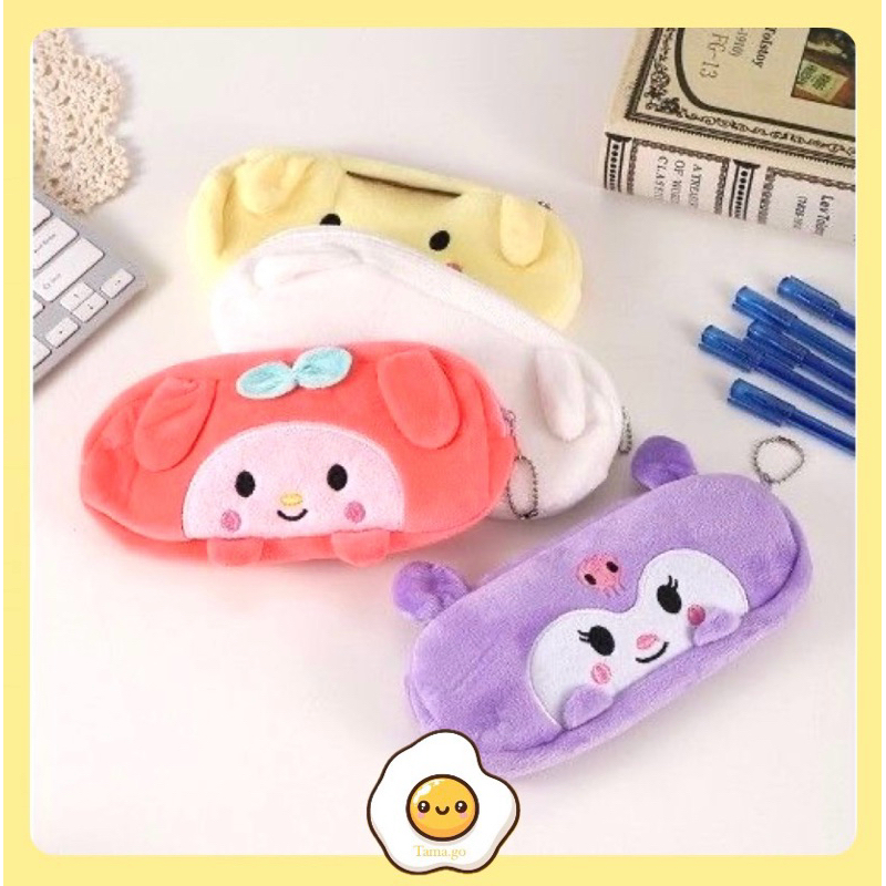 

Kotak Pensil Plushy Sanrio Tangan Kuromi Pom Purin Cinnamoroll My Melody Tempat Pensil Plush Wadah Pensil Kostak Pouch Makeup Kosmetik