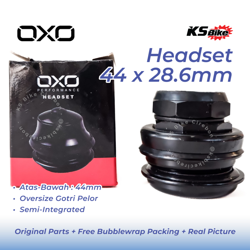 Headset Sepeda OXO 44mm Semi Integrated HS-9 Oversize Drat Pelor Mangkok Fork Setir Model Drat Kom S