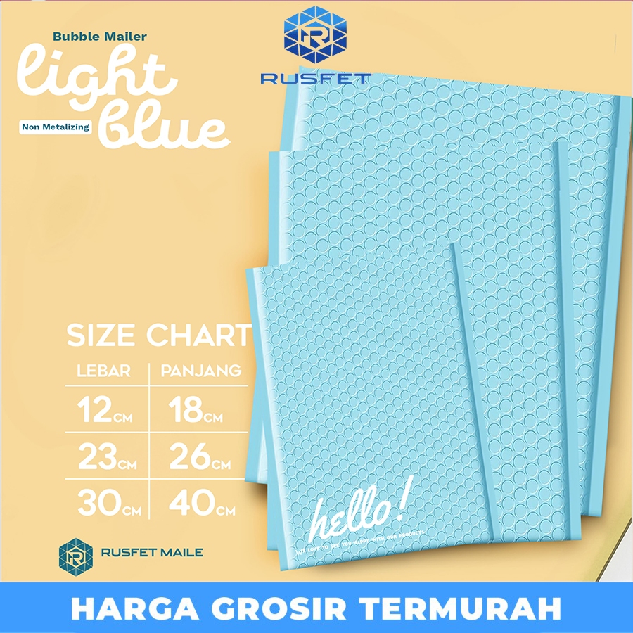

AMPLOP BUBBLE MAILER SKY BLUE PREMIUM TERMURAH SATUAN