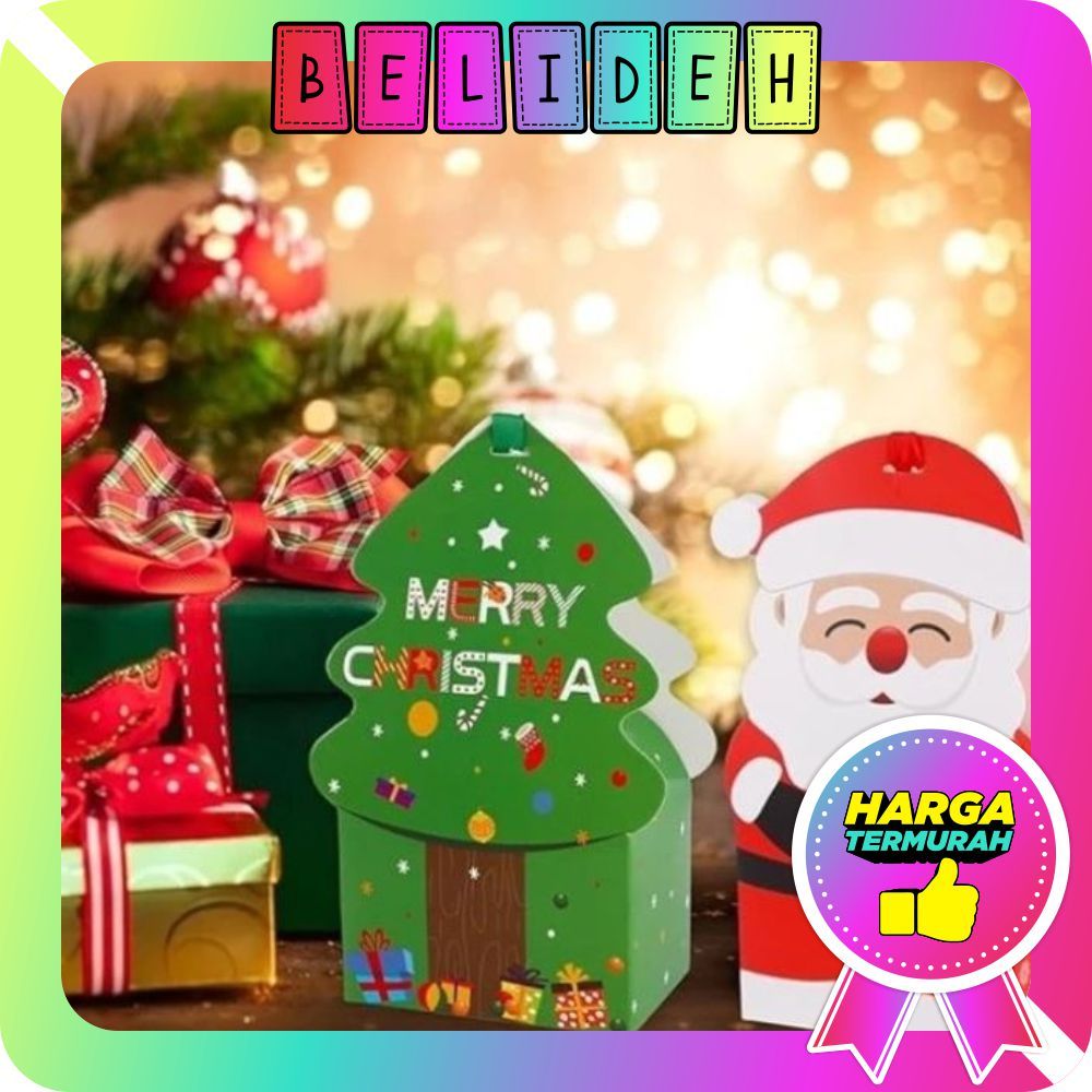 

☛BELIDEH☚ Paper Bag Natal Goodie Bag Natal Kotak Kado Natal Kotak Souvenir Natal Merry Christmas R1147