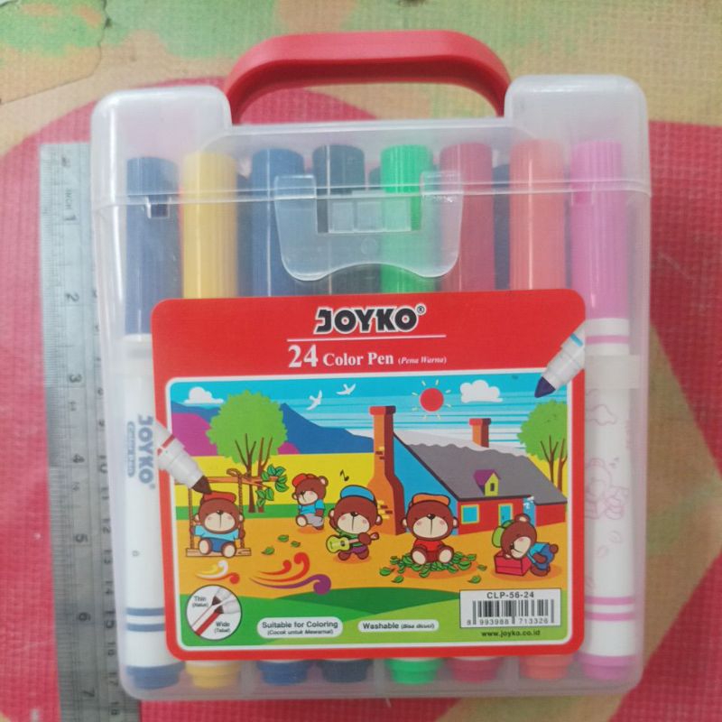 

colour pen 24 warna besar. clp 56-24 merk joyko