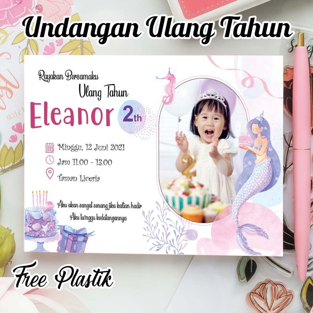 Undangan Ulang Tahun Custom Karakter Kartun / Undangan Ultah Anak / Undangan ulang tahun / undangan 