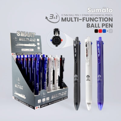 

M&G MULTI FUNCTION 3 COLOURS B/POINT PEN 0.5 WITH MECH/PENCIL ( SMART ) ADPT5571