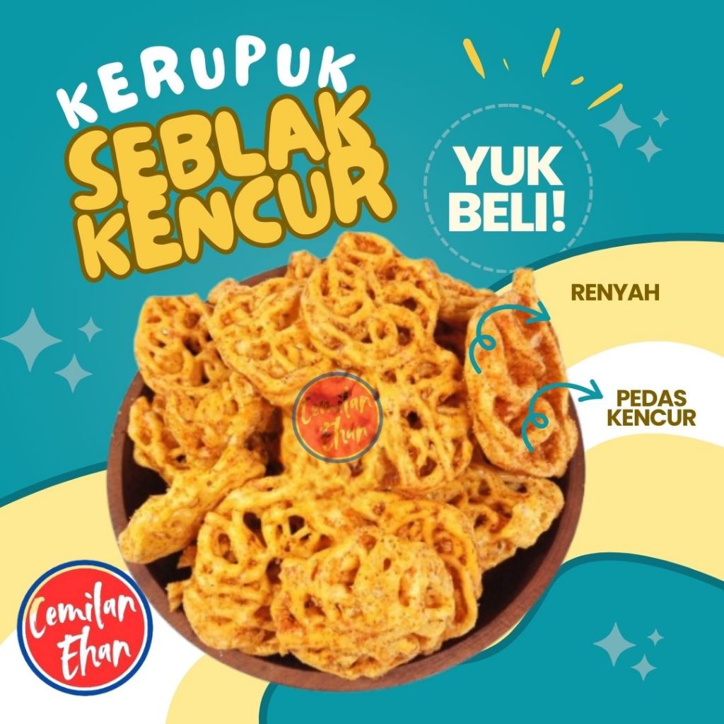 

Seblak kering - 1kg gurih pedas kriuk kerupuk bunga seblak mawar rafael