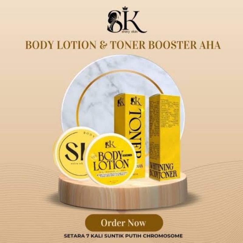 SET SK BODY LOTION WHITENING ORIGINAL SK SHINNY SKIN