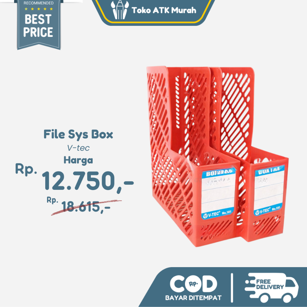 

Tempat Buku / File Sys Box - V-Tec