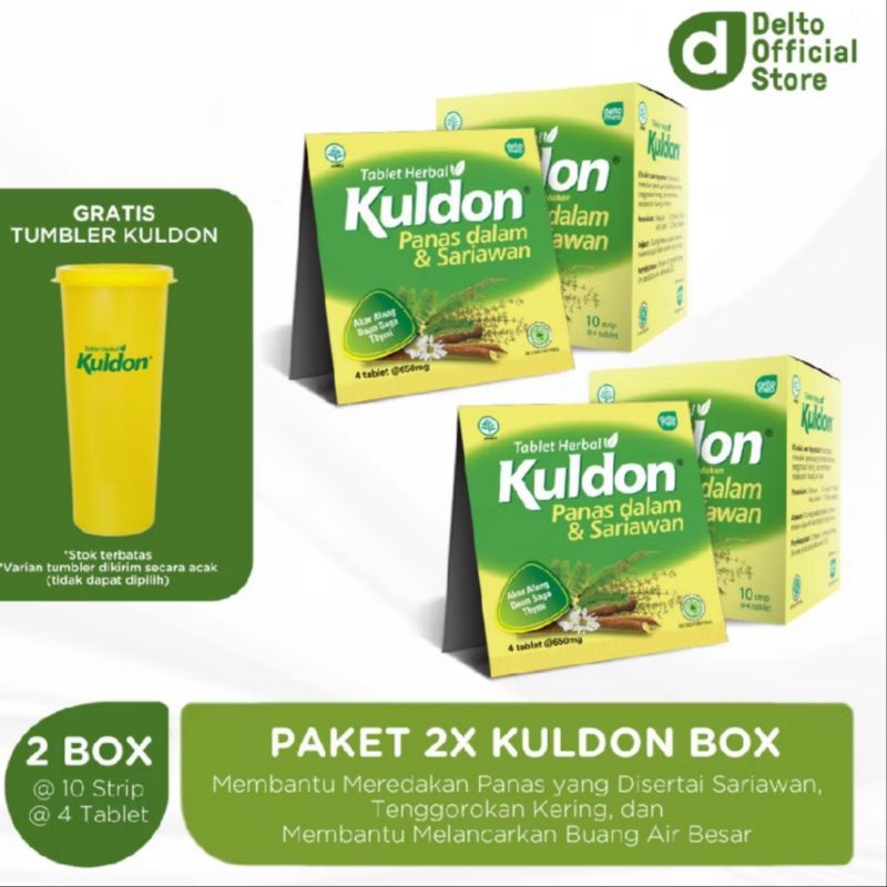 

Paket KULDON SARIAWAN & MEMPERLANCAR BAB 2 Box Bonus Tumbler obat untuk menyelesaikan Sariawan