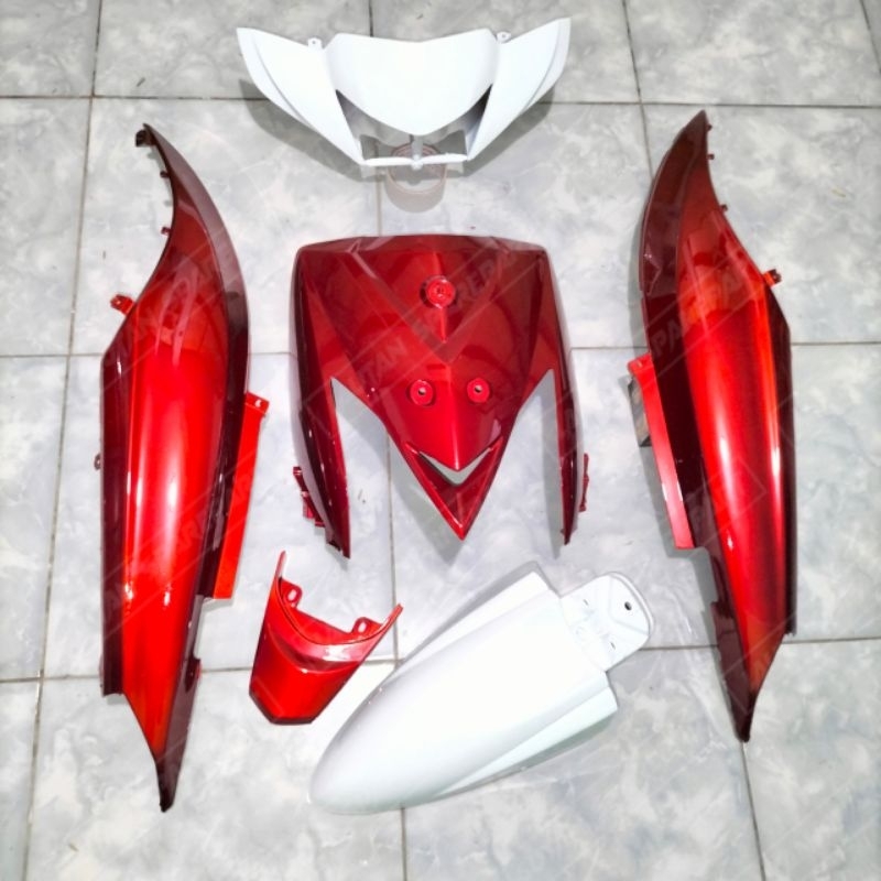 Full Body Halus Yamaha Mio GT Warna Merah Putih