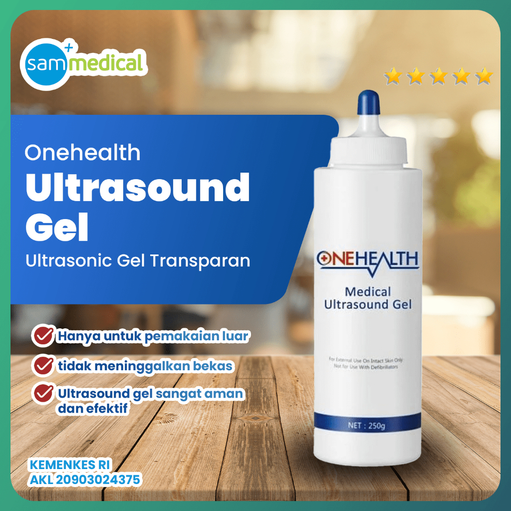 Onehealth USG Gel Transparant / Ultrasonic Gel / USG Gel Doppler - 250ml / Gel USG Bening